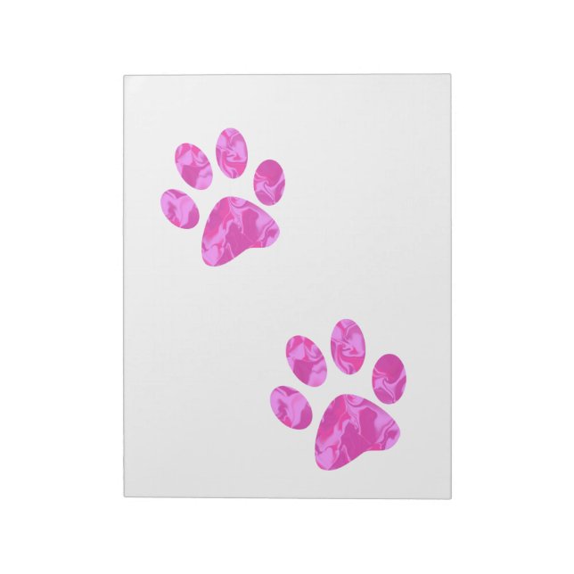 Bloc-note Nuances de pattes roses (Tourné)