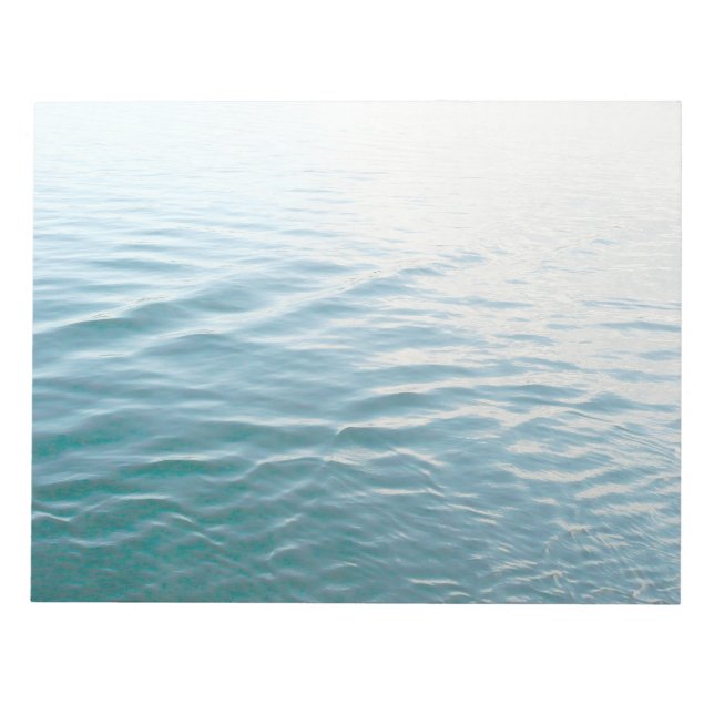 Bloc-note Nuances d'eau bleue Photographie de la nature Abst (Devant)