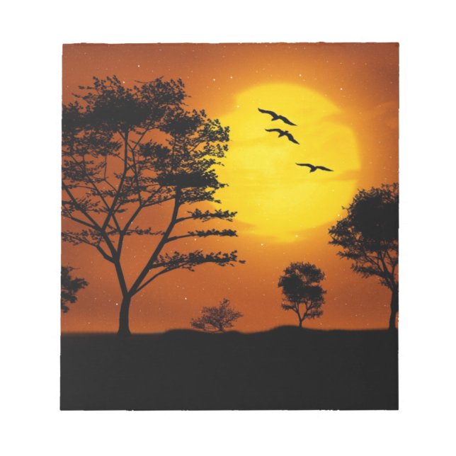 Bloc-note nuit de lune personnaliser diy Anniversaires (Devant)