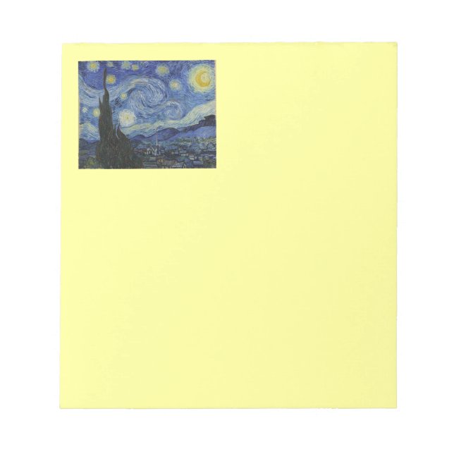 Bloc-note Nuit étoilée de Van Gogh (Devant)