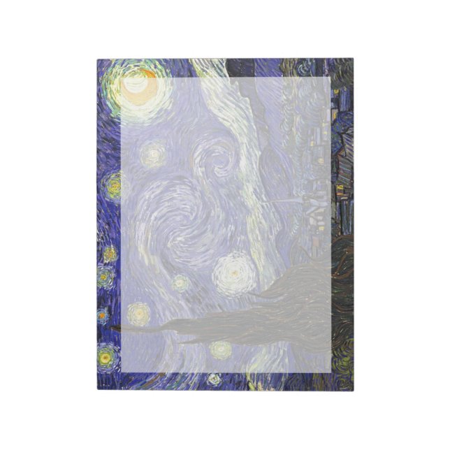 Bloc-note Nuit étoilée, Vincent Van Gogh. (Tourné)