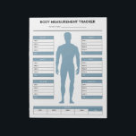 Bloc-note Objectif Corps Mesures Tracker Perte de poids Fitn<br><div class="desc">But Body Measurements Tracker Weight Loss Fitness Notepad pour les garçons. Enregistrez votre progression chaque semaine avec ce bloc-notes de suivi de mesure du corps. Version bleue.</div>