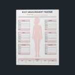 Bloc-note Objectif Corps Mesures Tracker Perte de poids Fitn<br><div class="desc">But Body Measurements Tracker Weight Loss Fitness Notepad pour les filles. Enregistrez votre progression chaque semaine avec ce bloc-notes de suivi de mesure du corps. Version rose.</div>