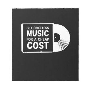Bloc-note Obtenez Une Musique Inestimable Pour Un Coût Bon M