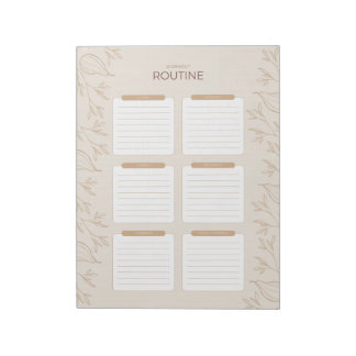 Bloc-note Occupy Jewish Mom's Weekly Workout Routine Planner