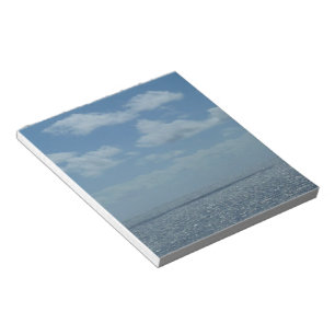 Bloc-note Océan bleu de la mer des Caraïbes