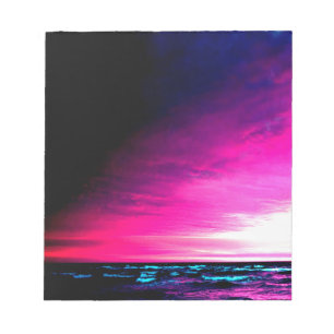 Bloc-note Océan et coucher de soleil Coloré et paisible