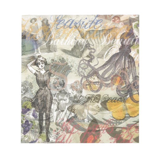 Bloc-note Octopus Beach Antique Côte Steampunk (Devant)