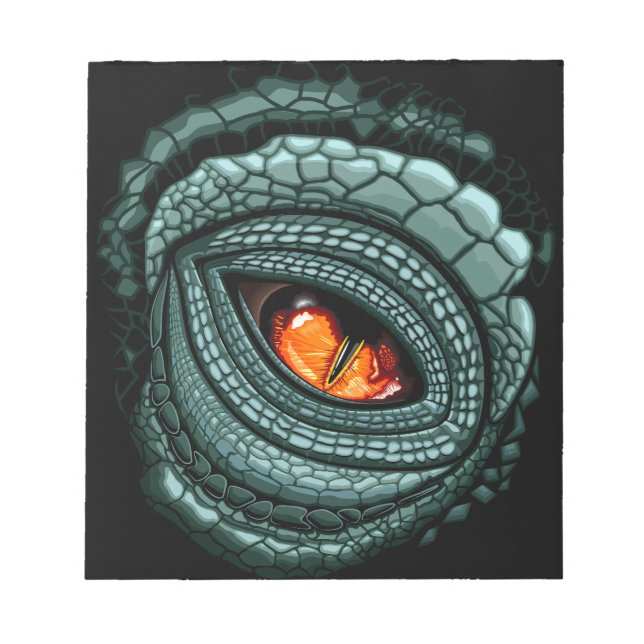 Bloc-note Œil de prédateur reptile primal (Devant)