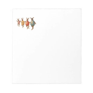 Bloc-note Oeufs dansants lapins de Pâques