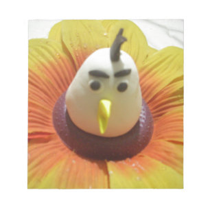 Bloc-note Oiseau sculpté en Tournesol Imprimer