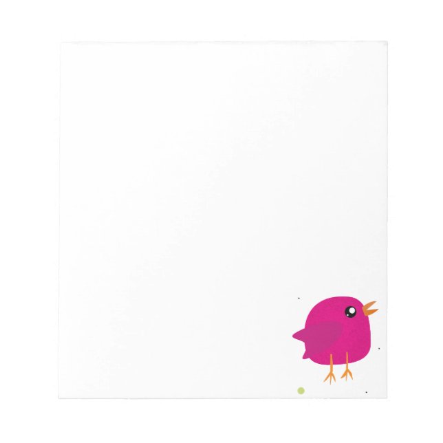 Bloc-note Oiseaux colorés mignons  (Devant)