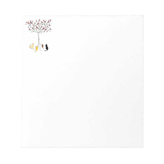 Bloc-note Oiseaux et chats (Devant)