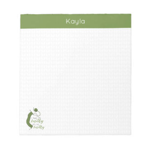 Bloc-note Olive Green I Feel Knitty, Oh So Knitty