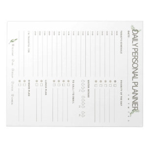 Bloc-note Olive Simple Daily Planner
