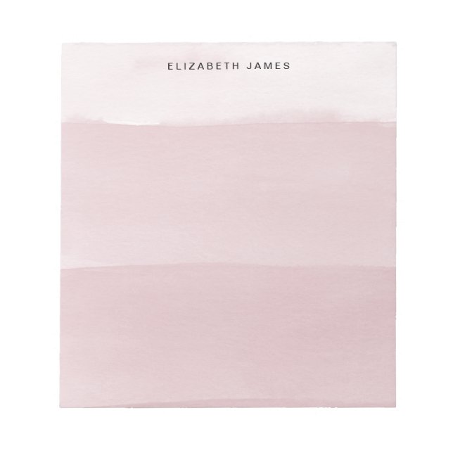 Bloc-note Ombre chromé or Rose moderne (Devant)