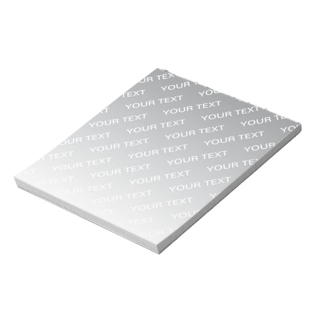 Bloc-note Ombre de couleur changeable & motif de texte (Tourné)