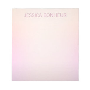 Bloc-note Ombre de fond de couleurs douces