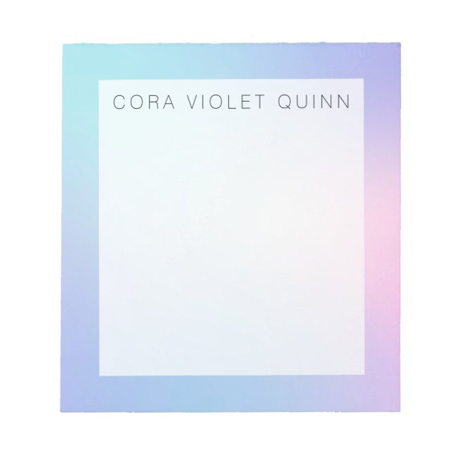 Bloc-note Ombre holographique (Devant)