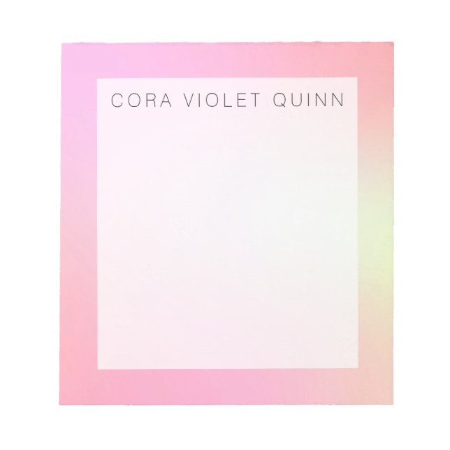 Bloc-note Ombre holographique (Devant)