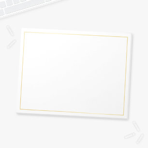 Bloc-note Or blanc élégant
