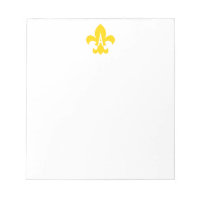 Or et blanc Fleur de Lis Monogram
