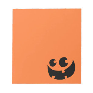 Bloc-note Orange Happy Halloween Citrouille