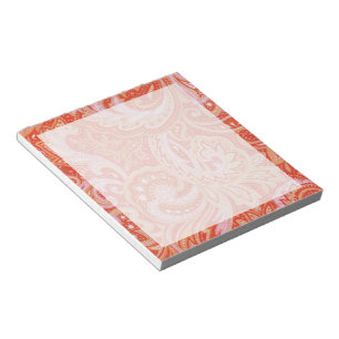 Bloc-note Orange Paisley