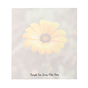 Bloc-note Orange Spring Flash African Daisy Flower Photo