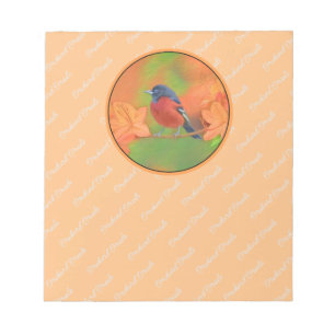 Bloc-note Orchard Oriole Songbird Peinture Oiseau original