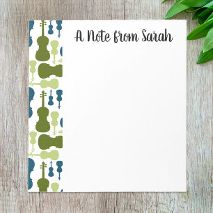 Bloc-note Orchestre cadeau de violon personnalisé Viola Play