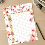 Bloc-note Orchidées élégantes Pratique Planificateur hebdoma<br><div class="desc">Organisez votre semaine avec élégance et style! Notre bloc-notes hebdomadaire à horaire fixe présente un motif floral délicat avec des orchidées blanches et roses douces. Le texte est entièrement personnalisable selon vos besoins. Avec des colonnes pour chaque jour et des rangées horaires de 7h à 12h, ce bloc-notes est à...</div>