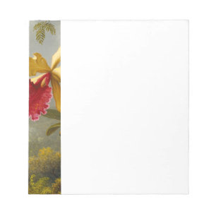 Bloc-note Orchidées et colibri Heade