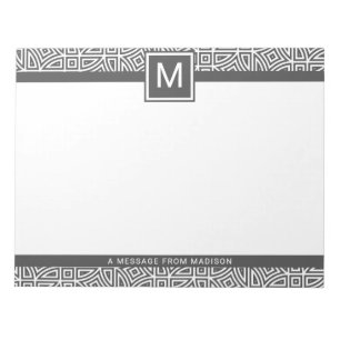 Bloc-note Ordinateurs portables Motifs Abstraits monogrammes