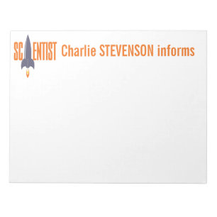 Bloc-note Ordinateurs portables personnalisés Rocket Scienti