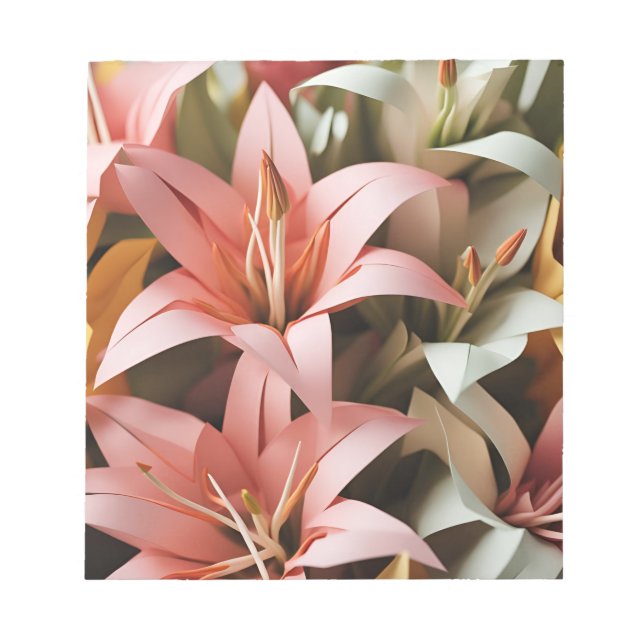 Bloc-note Origami Art-Blooms de l'Élégance : Symphonie de Li (Devant)