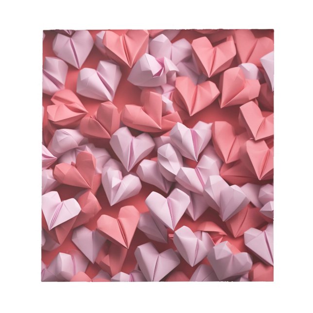 Bloc-note Origami Art - Hearts Galore (Devant)
