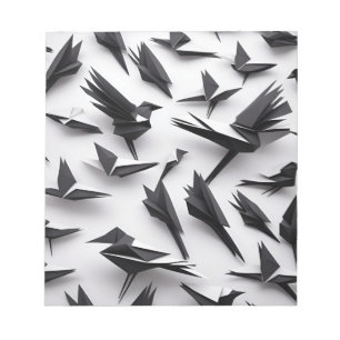 Bloc-note Origami Art - Un troupeau majestueux de Corneilles