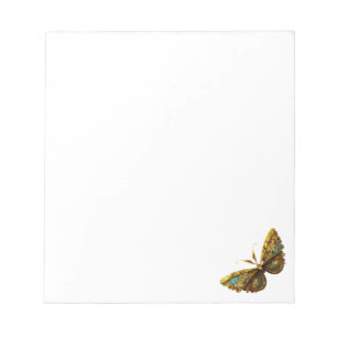 Bloc-note Ornate Gold & Papillon Turquoise