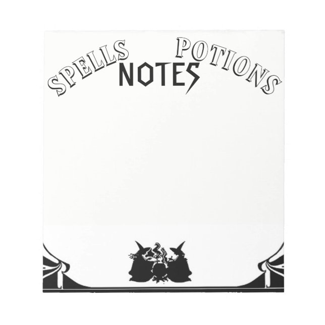 BLOC-NOTE ORTHOGRAPHIES, POTIONS ET NOTES ! (Devant)