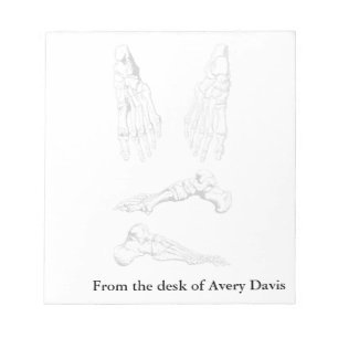 Bloc-note Os humains d'anatomie de vieil art Médicale du