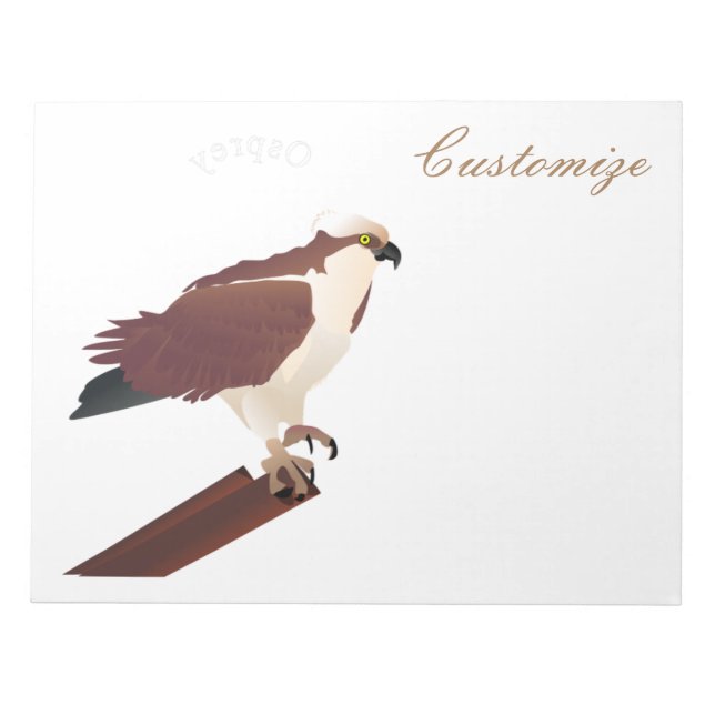 Bloc-note Osprey Hawk Raptor Thunder_Cove (Devant)