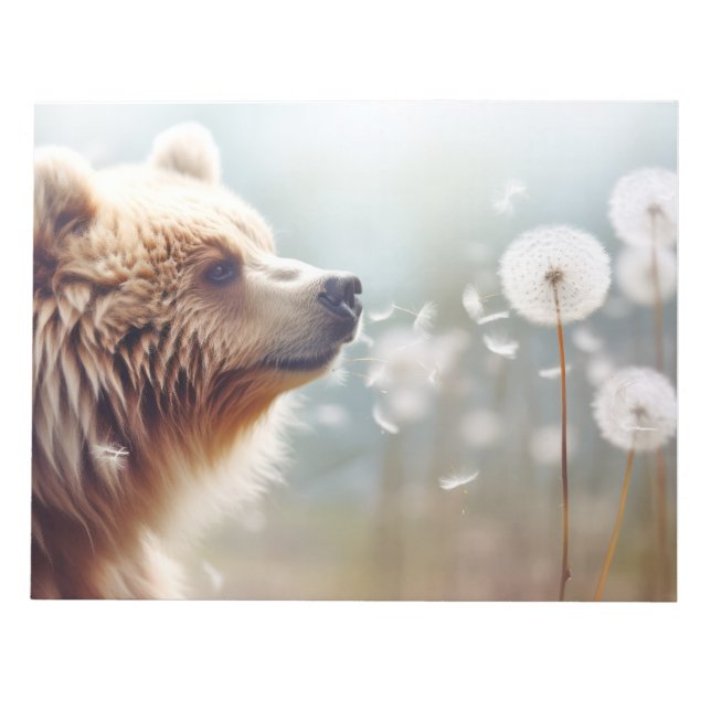 Bloc-note Ours animal sauvage paisible (Devant)