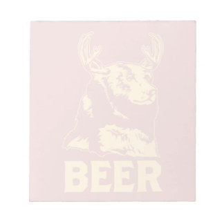 Bloc-note Ours + Cerf = Bière