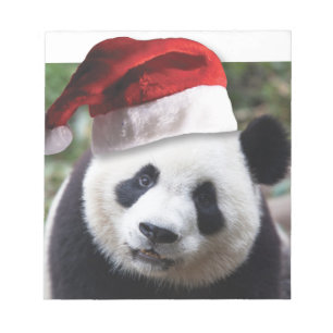 Bloc-note Ours de panda Noël