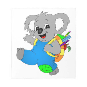 Bloc-note Ours Koala avec sac à dos