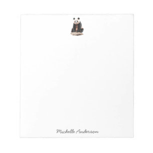 Bloc-note Ours Panda Mignon Branché Personnalisé