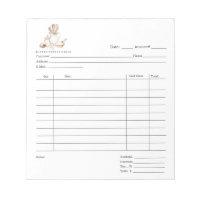 Outils de boulangerie Dessert Cater Facture Pad