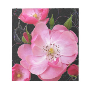 Bloc-note ouverture de minuscule rosebud