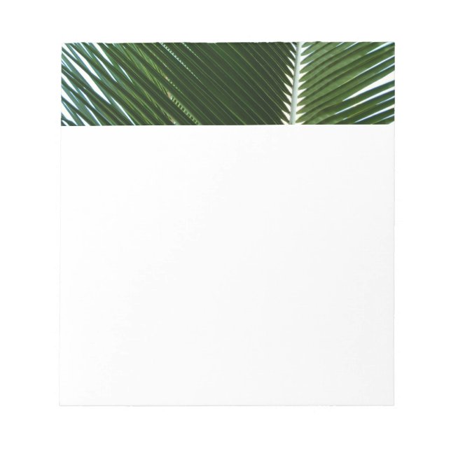 Bloc-note Overlapping Palm Fronds Tropical Green Abstract (Devant)